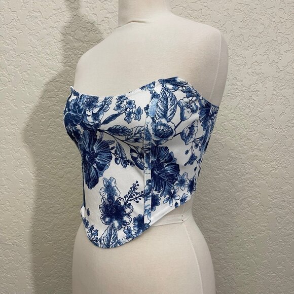 Boohoo NWOTs Floral Corset Stretchy - Picture 2 of 9